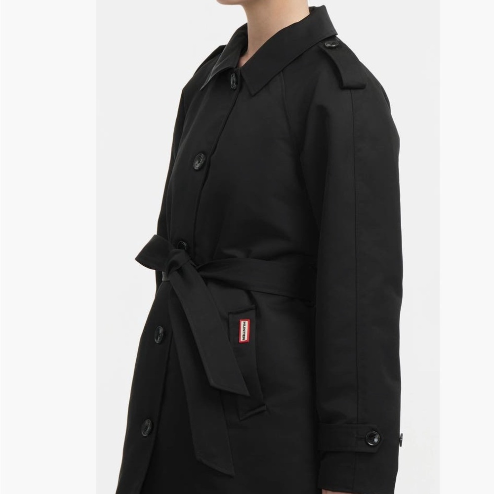 Hunter, navy, Belted Coat tag shows XS fits more like a medium NWT!